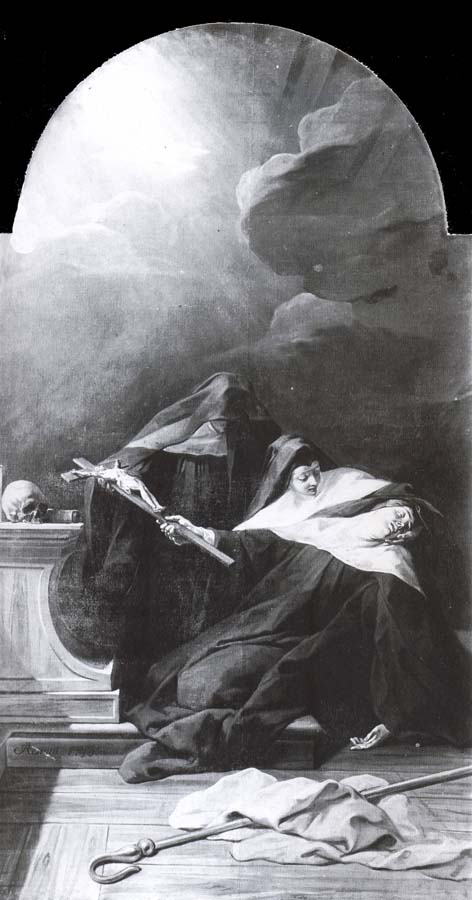 The death of St. Scholastica